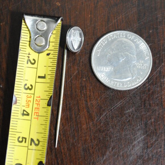 Vintage "I Am an Episcopalian" Episcopal Shield Hayward Sterling Stick Pin - Picture 8 of 9